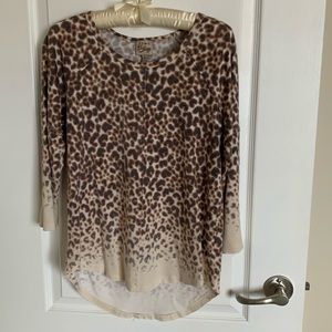 COMO Vintage cheetah print top